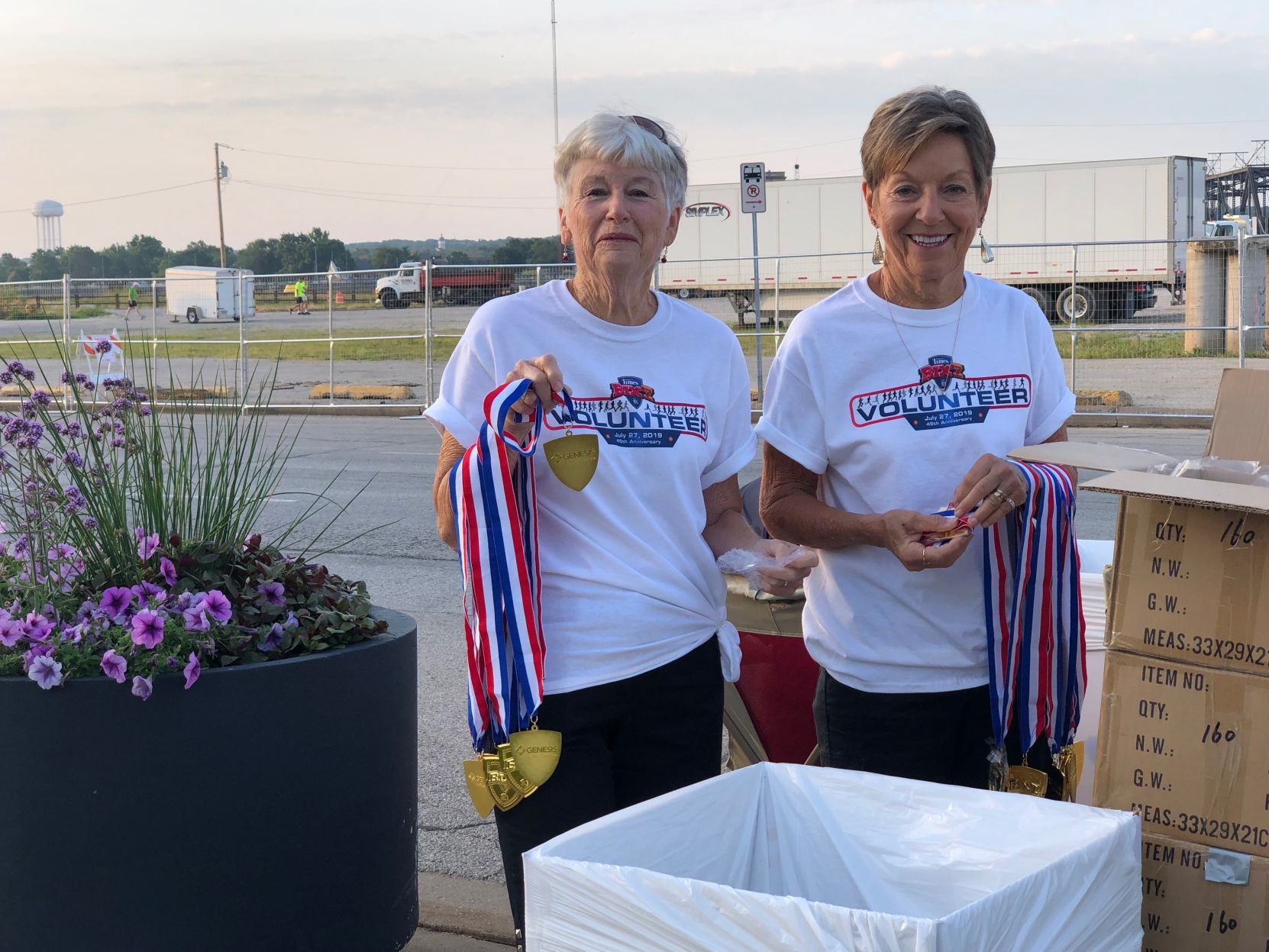 Nancy Moler, LeClaire and Judy Seitz, Bettendorf